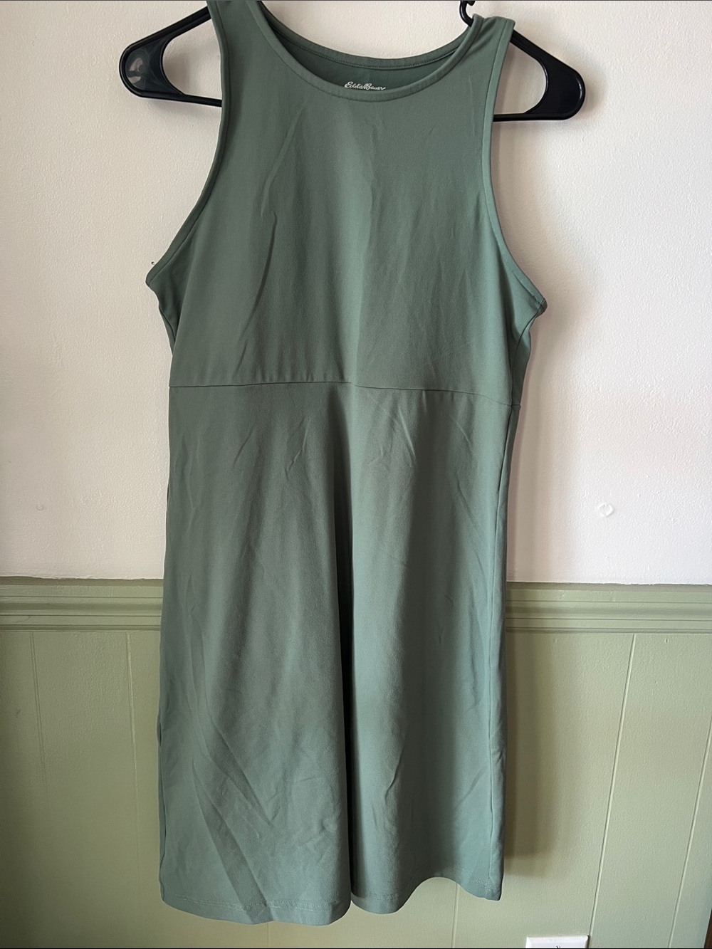 Eddie Bauer Sage Green Sleeveless Tank Dress